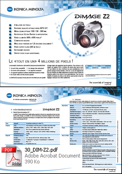 Brochure technique 2 pages